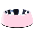 Dog Supplies Bowls Large Stainless Steel Food Bowls Pet Cat Bowls – Pink / S