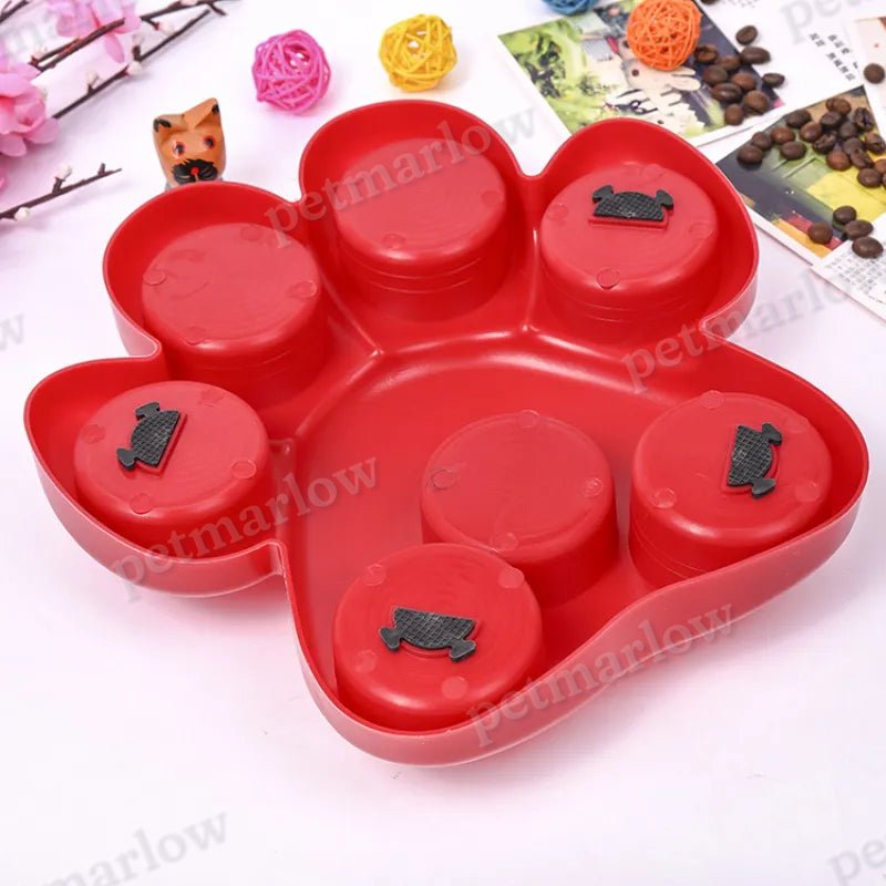 Dog Toy Feeding Station with Paw Print Design – Interactive Toy for Dogs for Mental Stimulation – view 3