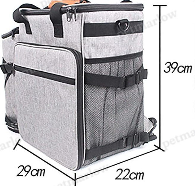 Dog Travel Bag – Multifunctional with Compartments for Toys and Food – view 2