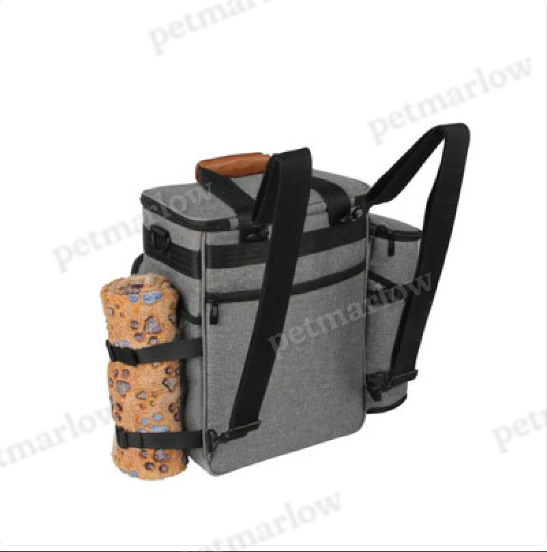 Dog Travel Bag – Multifunctional with Compartments for Toys and Food – view 3