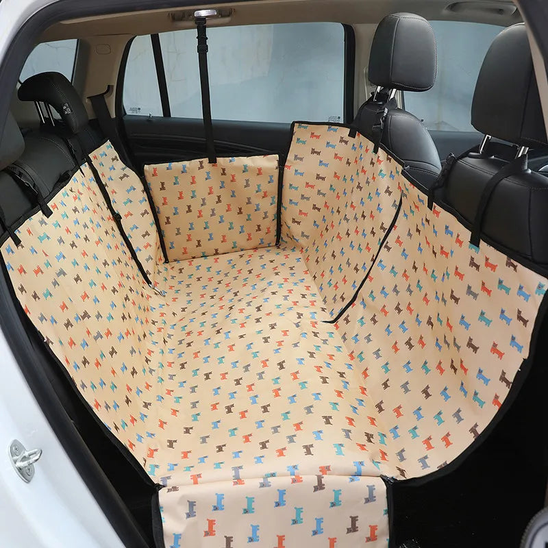 Dog Trunk Protection Cover - Protection Against Dirt and Scratches in the Car – Beige