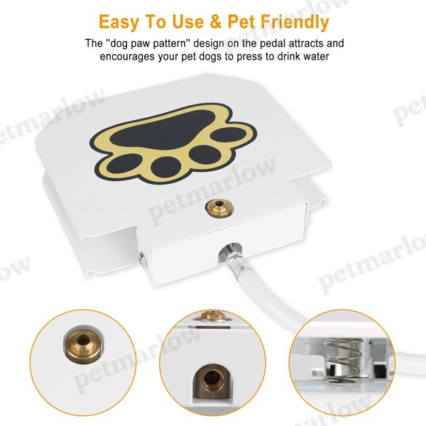 Dog Water Fountain Outdoor Step-On Activated – view 3