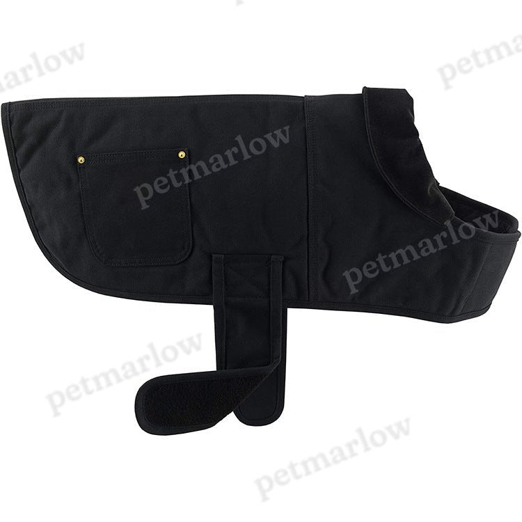 Dog Windproof Firm Duck Insulated Dog Chore Coat Duck Canvas Water Repellent Coat For Dogs – view 5