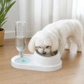 Petmarlow 2-in-1 Feeder & Waterer Pet Bowl (Partitioned Tank) – '-White