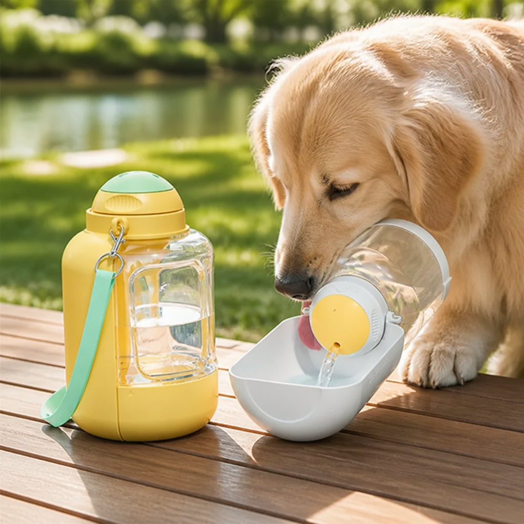 Petmarlow 2-In-1 Leak-Proof Dog Water Bottle