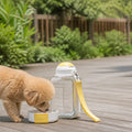 Petmarlow 2-In-1 Leak-Proof Dog Water Bottle – White - 34 fl oz