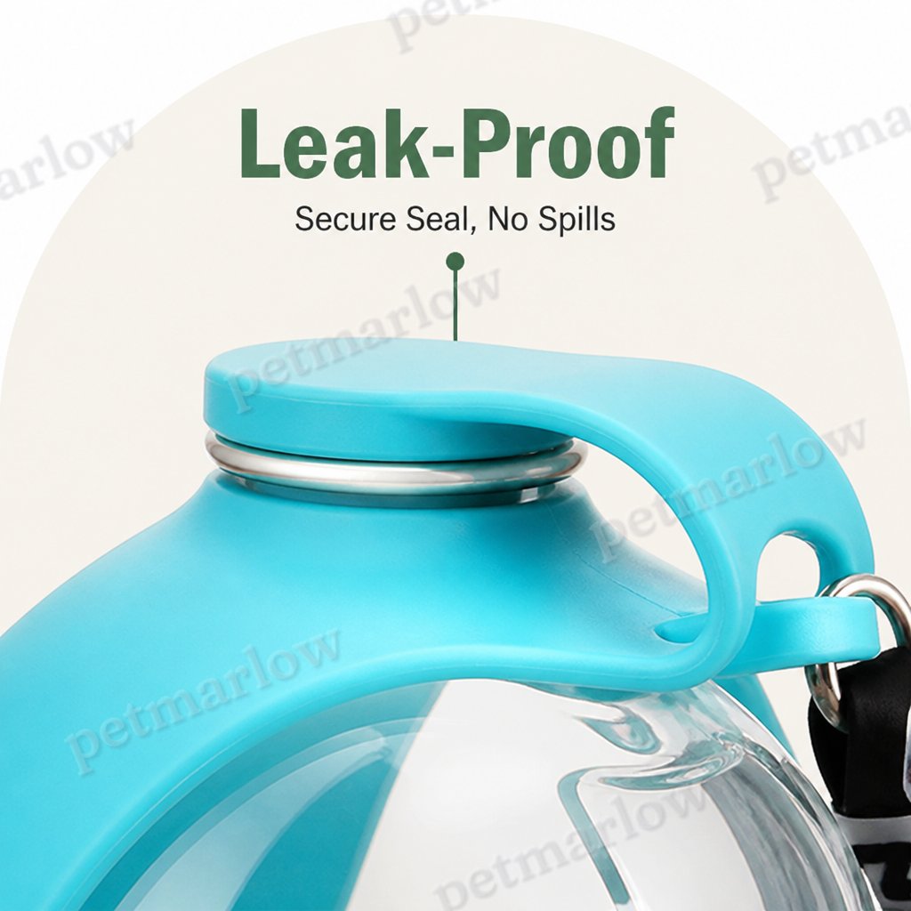 Petmarlow 2-in-1 Leak-Proof Dog Water Bottle (Foldable Silicone Bowl) – view 5