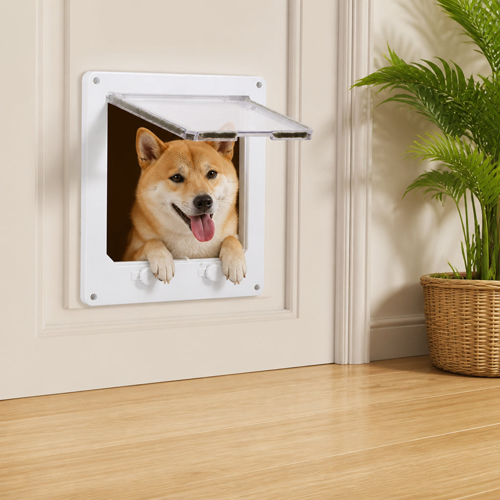 Petmarlow 4-Way Locking & Self-Closing Pet Door