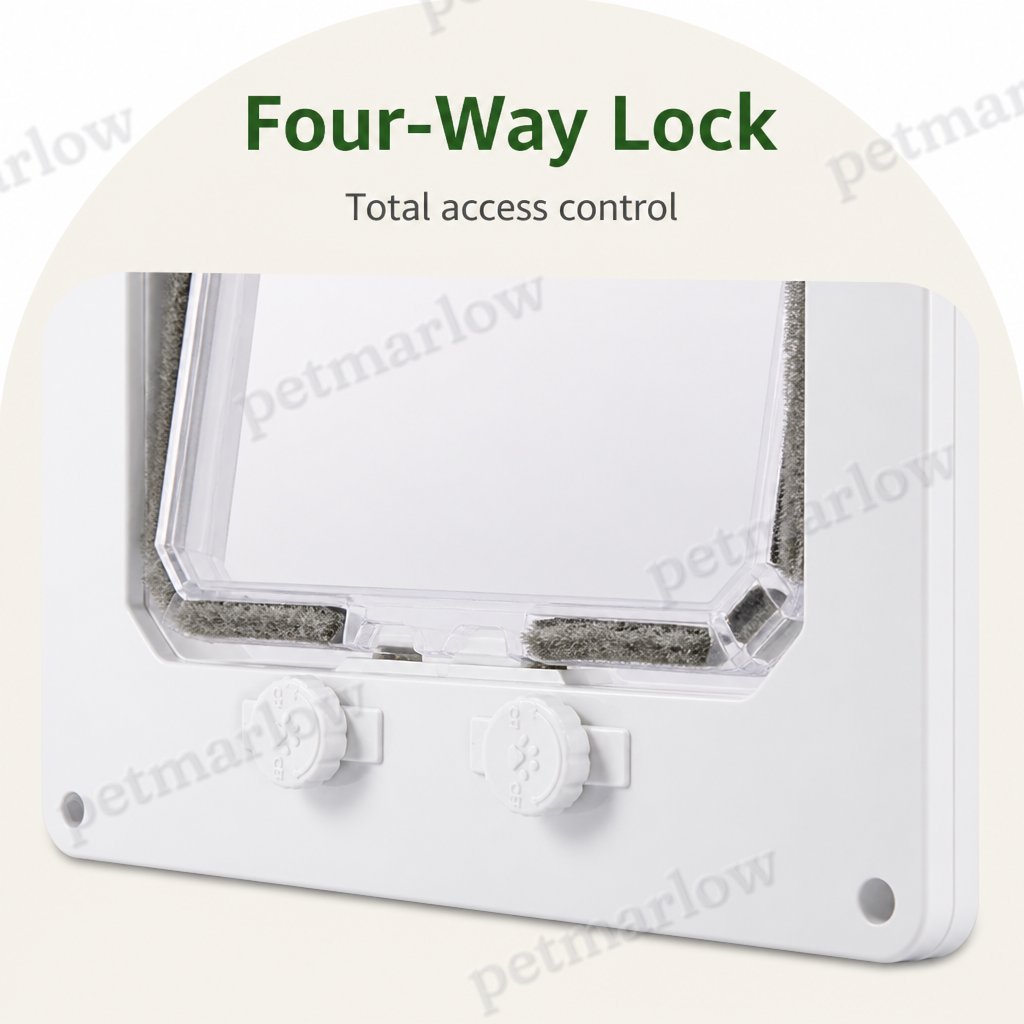 Petmarlow 4-Way Locking & Self-Closing Pet Door – view 5