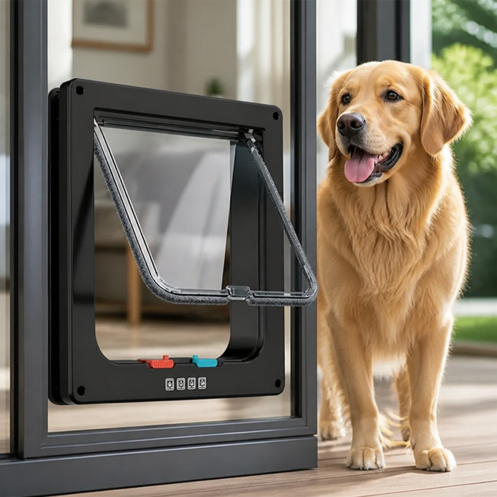 Petmarlow 4-Way Locking Weatherproof Pet Door