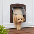 Petmarlow 4-Way Locking & Weatherproof Pet Door – Chocolate
