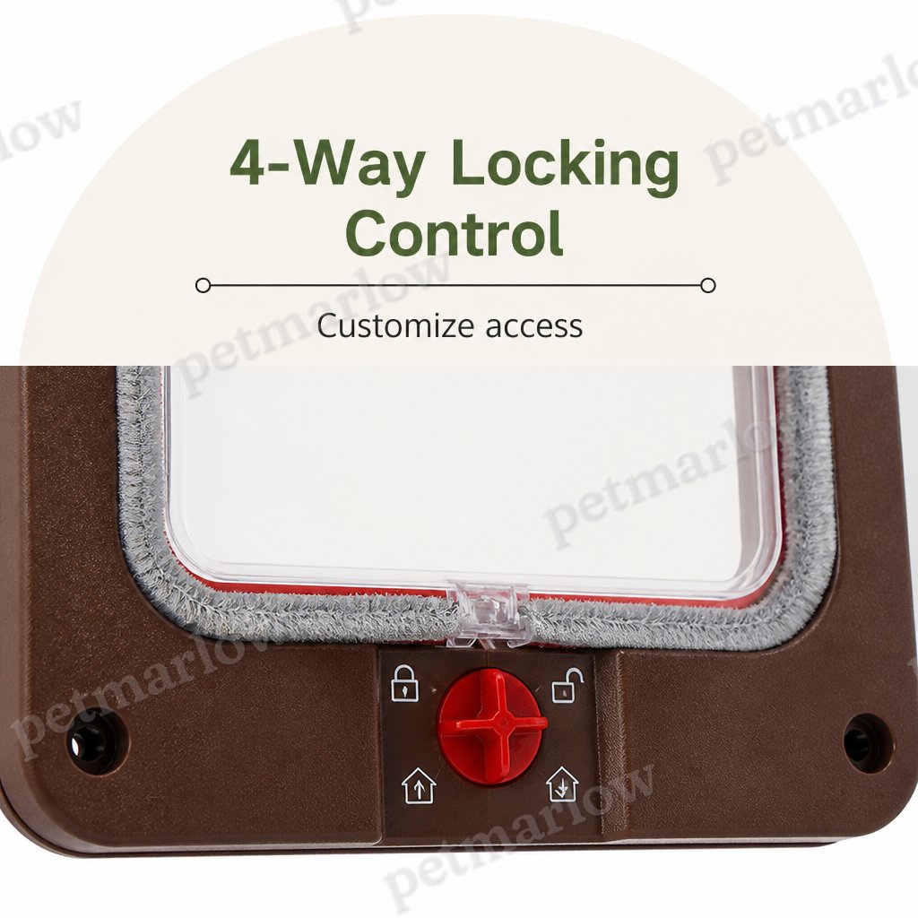Petmarlow 4-Way Locking & Weatherproof Pet Door – view 5