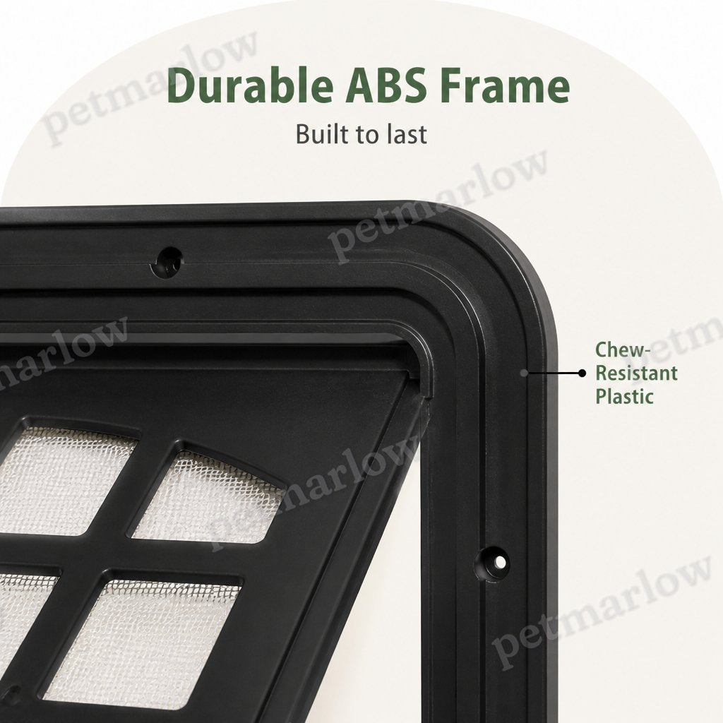Petmarlow 4-Way Self-Closing Dog Screen Door (Fits Screen Doors & Windows) – view 5