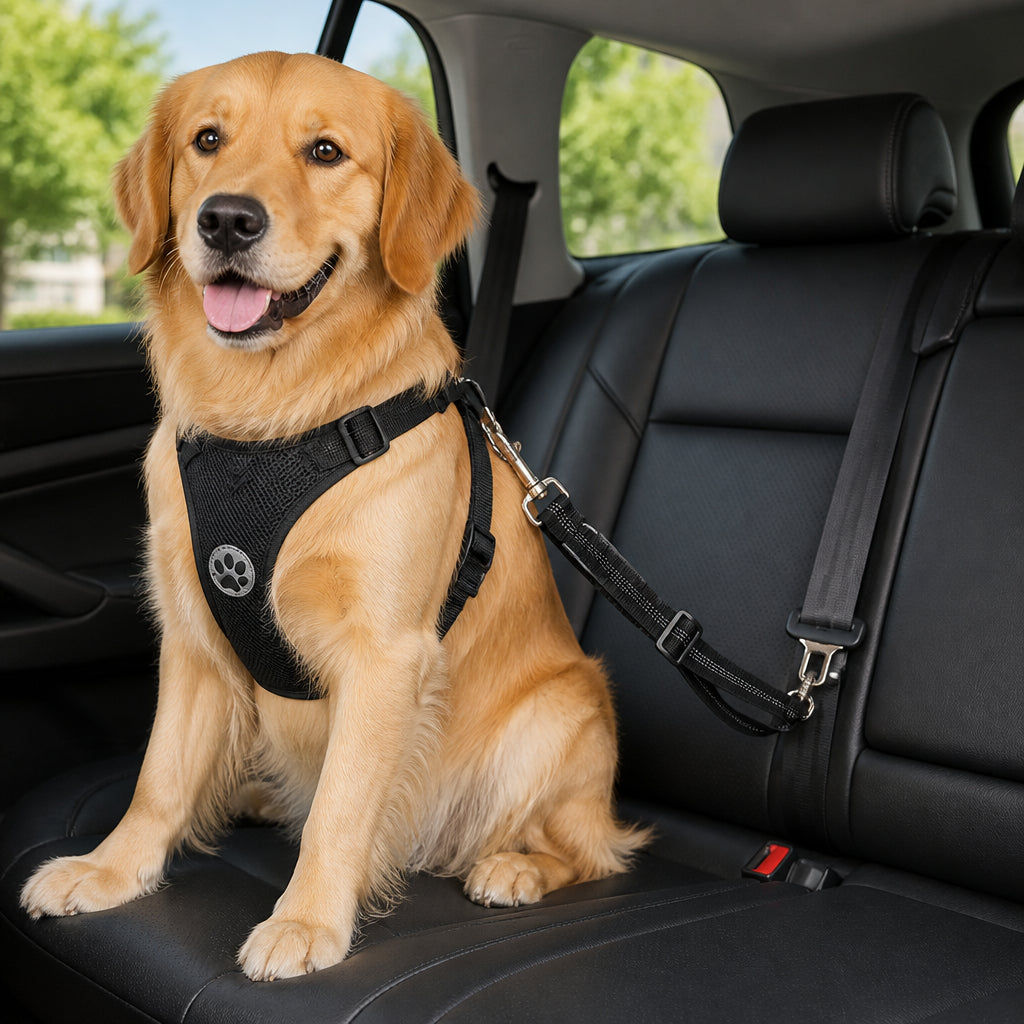 Petmarlow Adjustable Breathable Mesh Dog Car Safety Harness