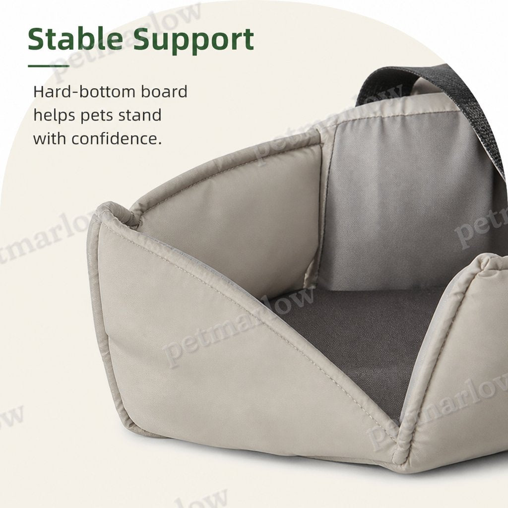 Petmarlow Adjustable Crossbody & Hard-Bottom Pet Carrier – view 4