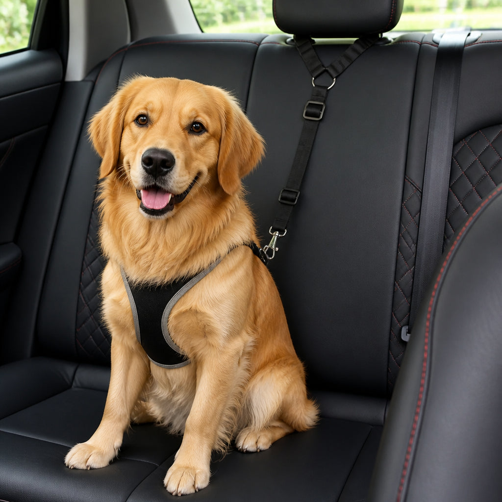 Petmarlow Adjustable Nylon Headrest Pet Seat Belt