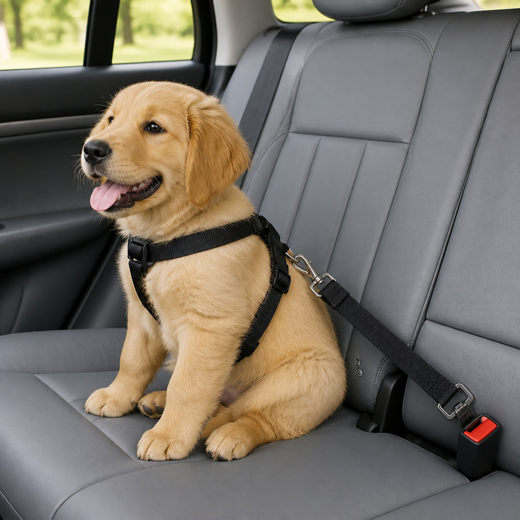 Petmarlow Adjustable Nylon & Zinc Alloy Car Seat Belt