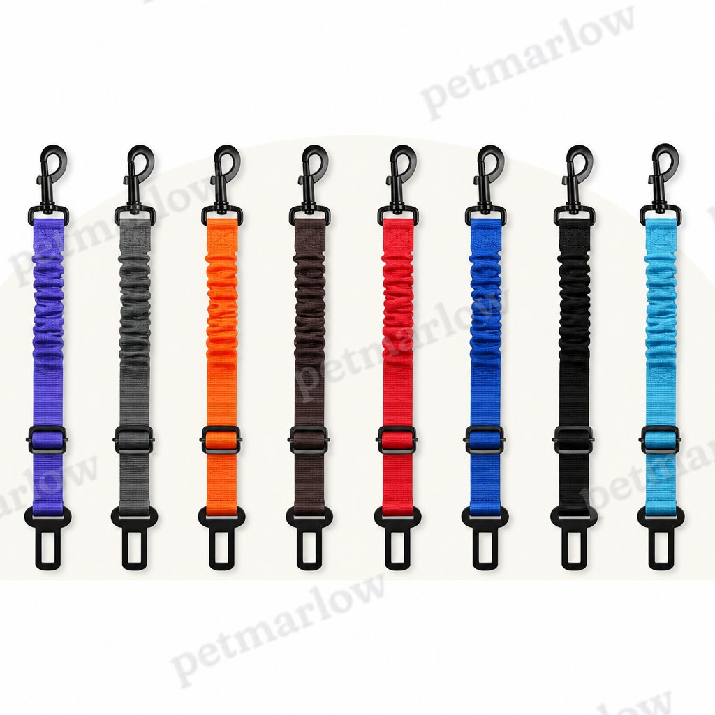 Petmarlow Adjustable Shock-Absorbing Dog Car Seat Belt – view 6