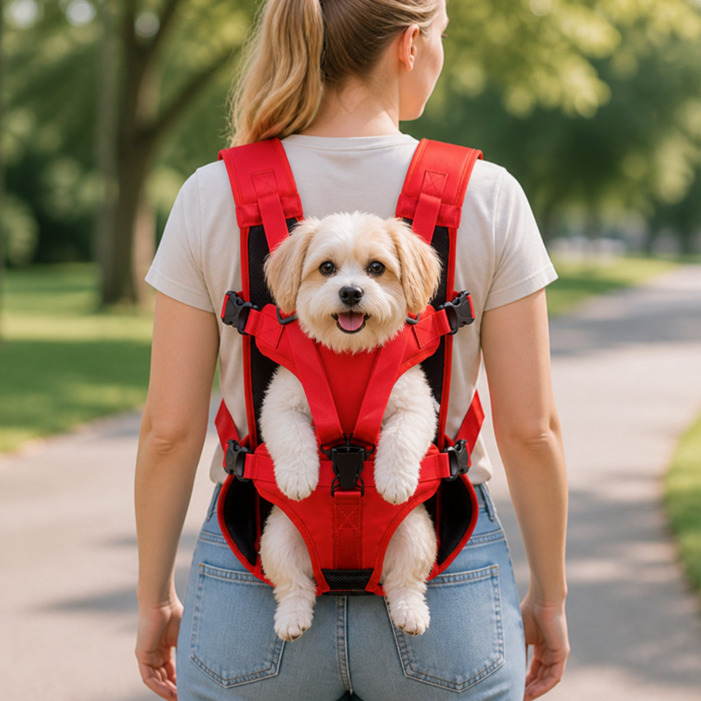 Petmarlow Adjustable Straps & Breathable Mesh Front Carrier Backpack