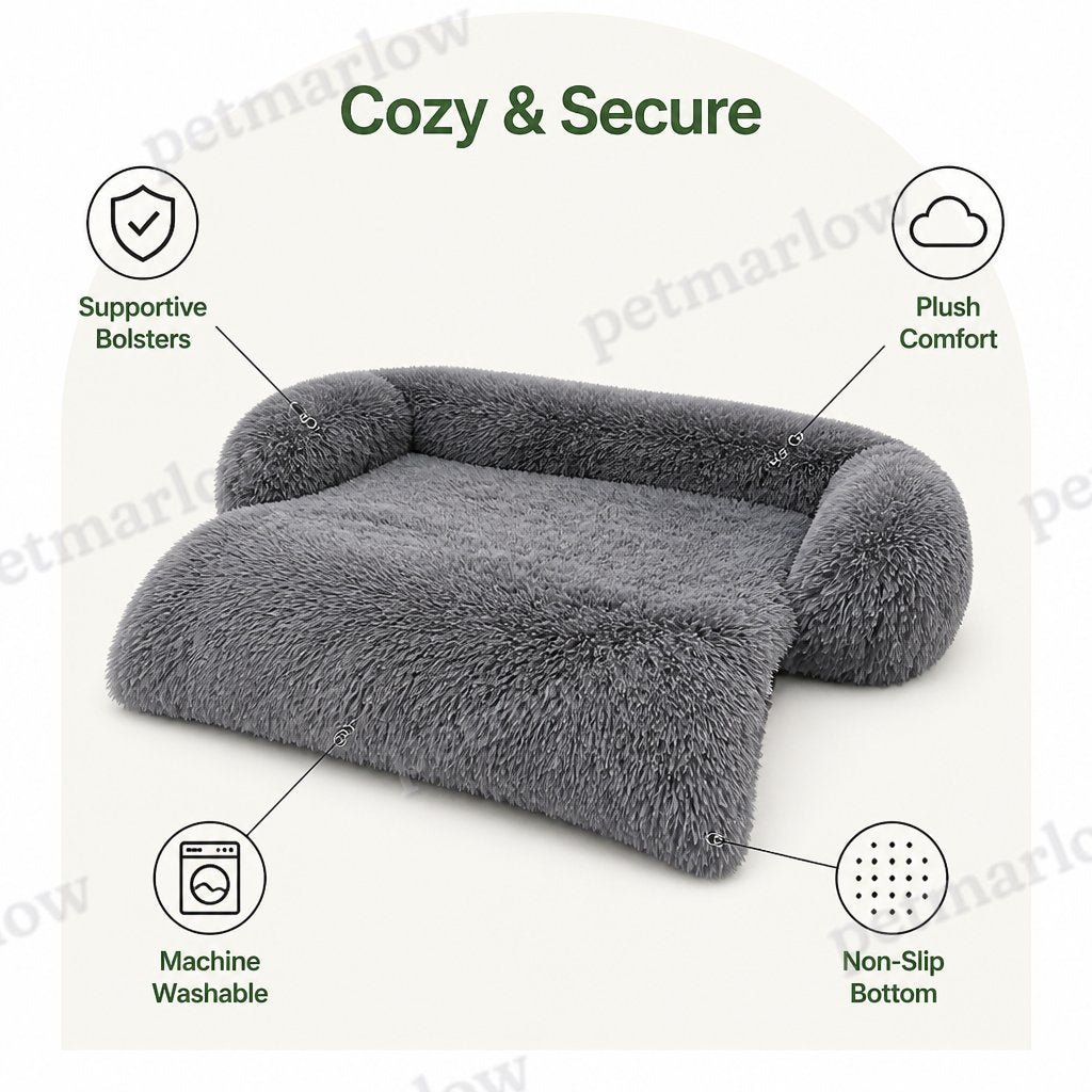 Petmarlow All-Season Fluffy Washable Sofa Bed (Non-Slip Bottom) – view 5