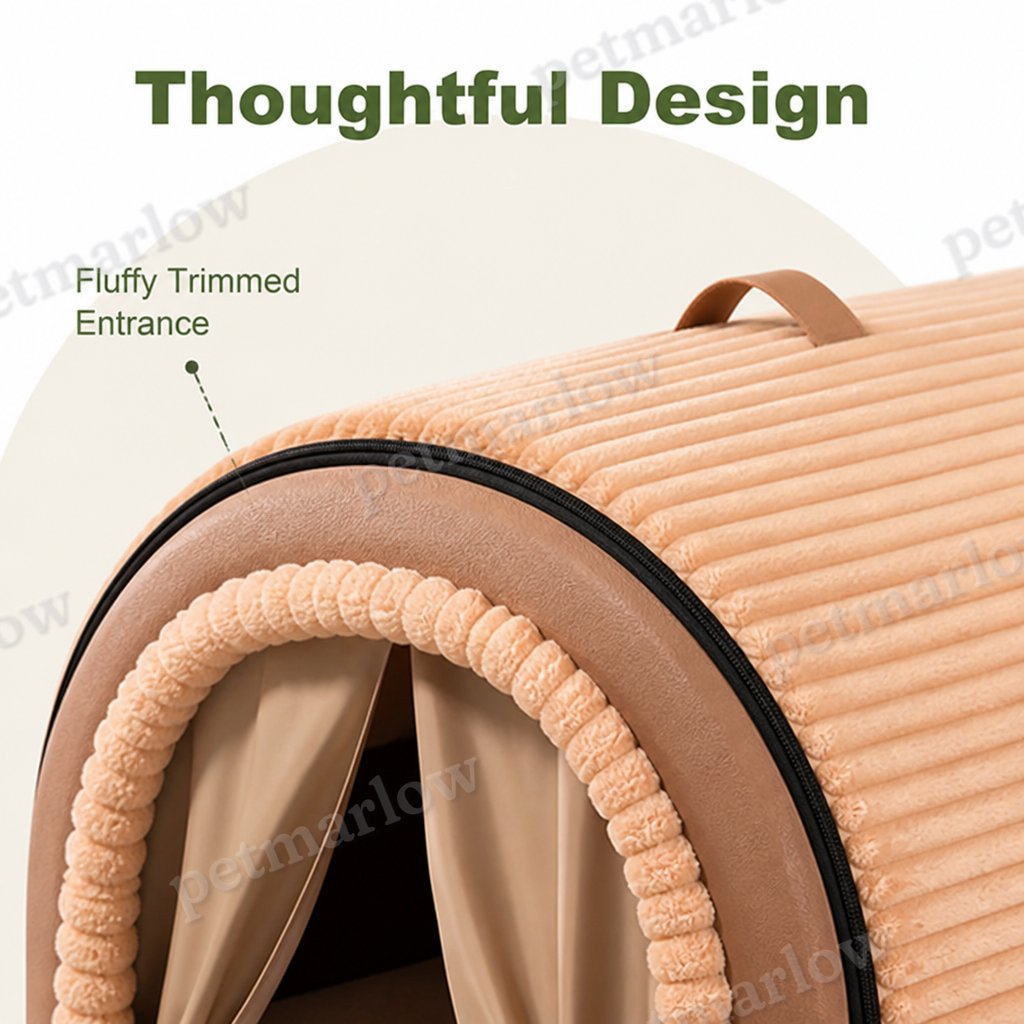 Petmarlow All-Season Foldable Washable Dog Cave Bed (Non-Slip Base) – view 5