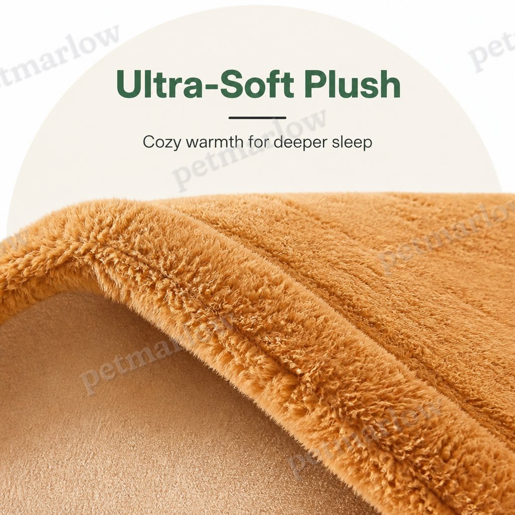 Petmarlow All-Season Plush Enclosed Dog Bed (Removable Washable Cover) – view 5