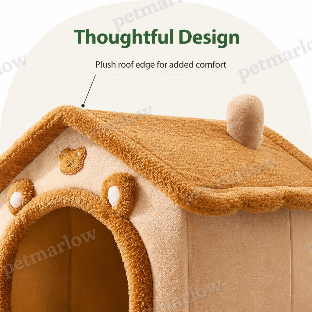 Petmarlow All-Season Plush Enclosed Dog Bed (Removable Washable Cover) – view 6