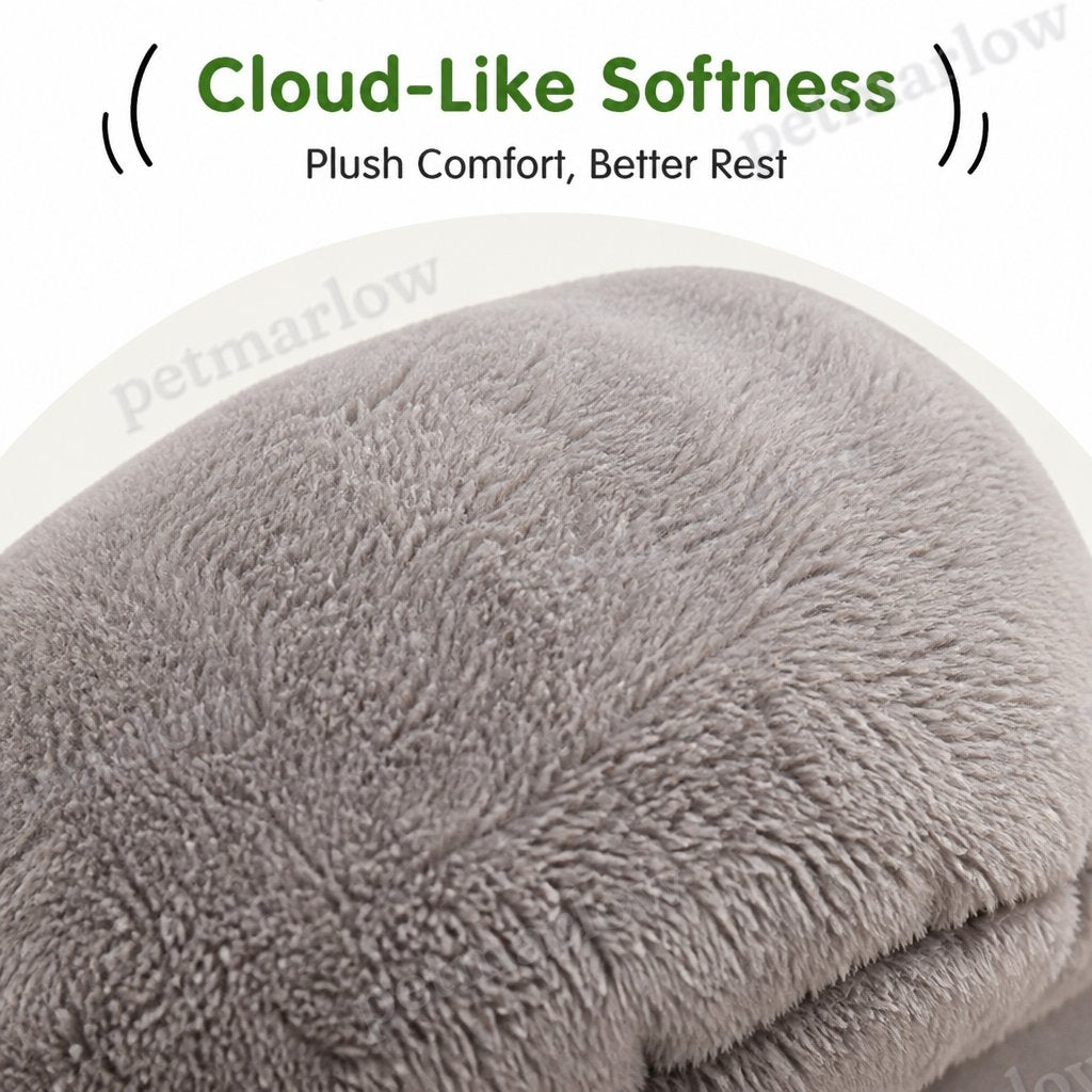 Petmarlow All-Season Plush Washable Cat & Small Dog Bed (Non-Slip Bottom) – view 4