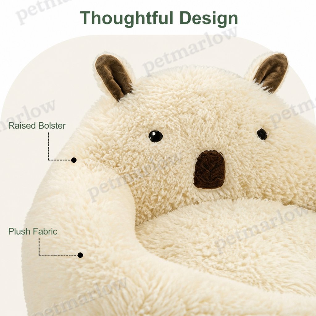 Petmarlow Alpaca Plush High-Rebound Pet Bed – view 6
