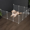 Petmarlow Anti-Escape Mesh & Adjustable Steel Frame Puppy Fence