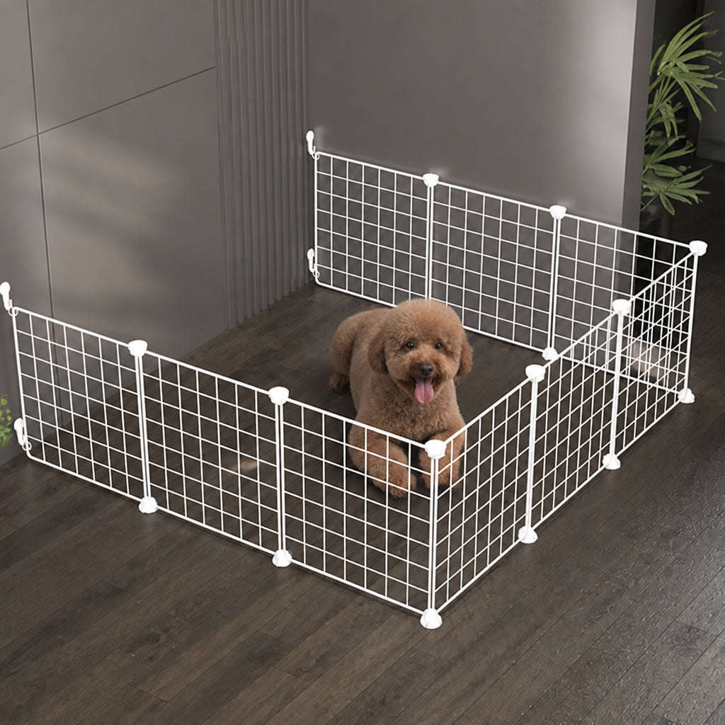 Petmarlow Anti-Escape Mesh & Adjustable Steel Frame Puppy Fence – view 5