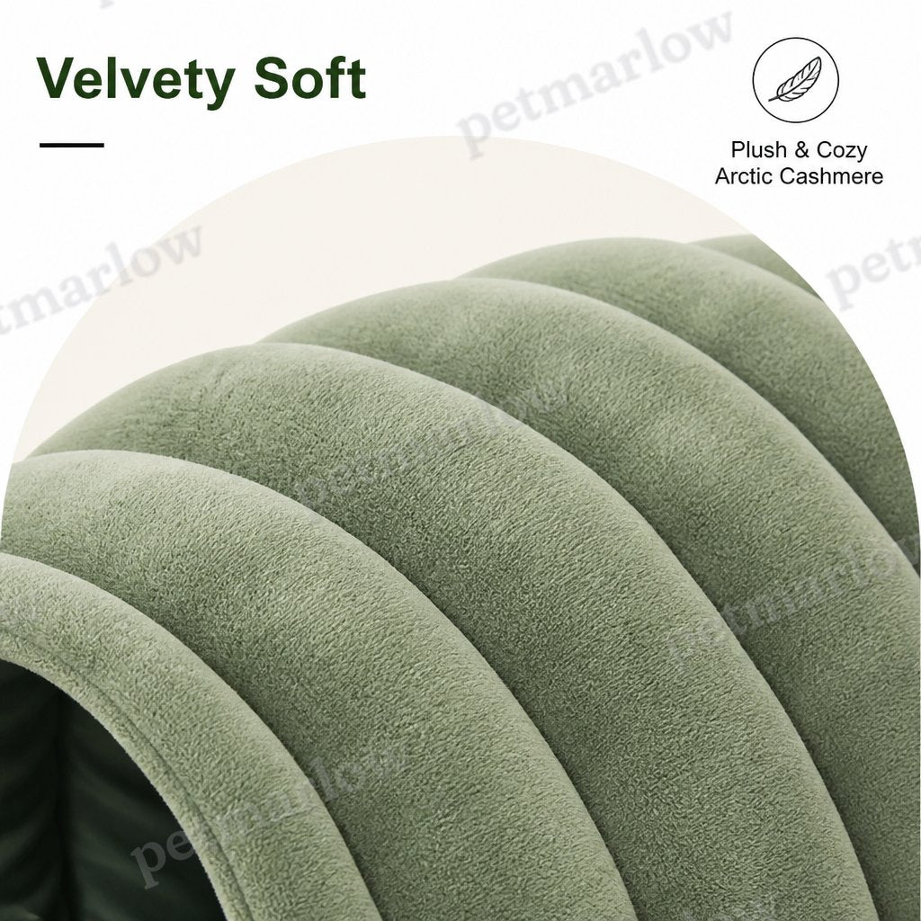 Petmarlow Arctic Cashmere Half-Enclosed Cat Bed (Removable Cushion) – view 6