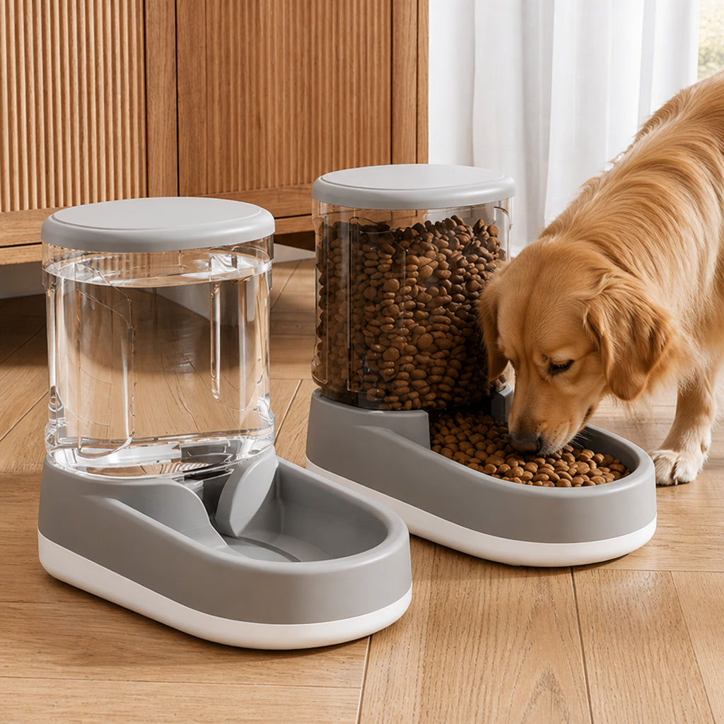 Petmarlow Automatic Continuous Flow Water Fountain & Feeder