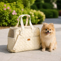 Petmarlow Breathable Mesh & Escape-Proof Pet Carrier Tote – Off white / S