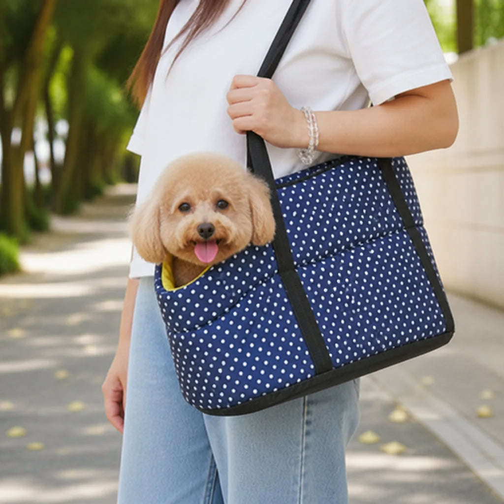 Petmarlow Breathable Mesh & Insulated Pet Carrier (Foldable)