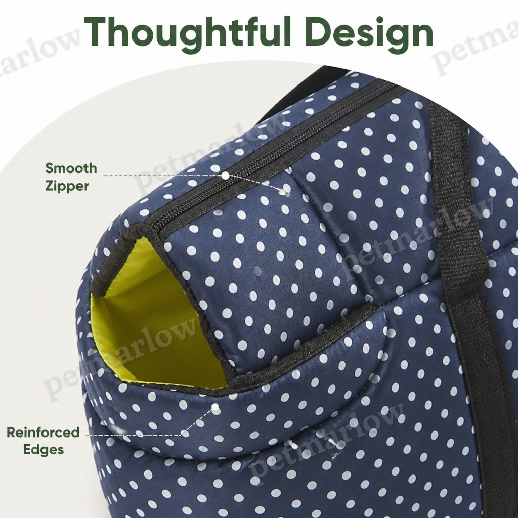 Petmarlow Breathable Mesh & Insulated Pet Carrier (Foldable) – view 6