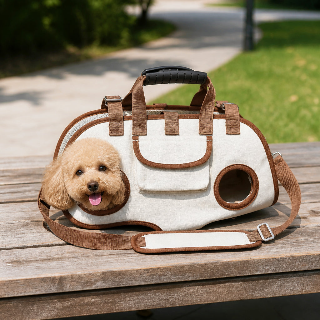 Petmarlow Breathable Mesh & Internal Safety Leash Sling Backpack – A / S