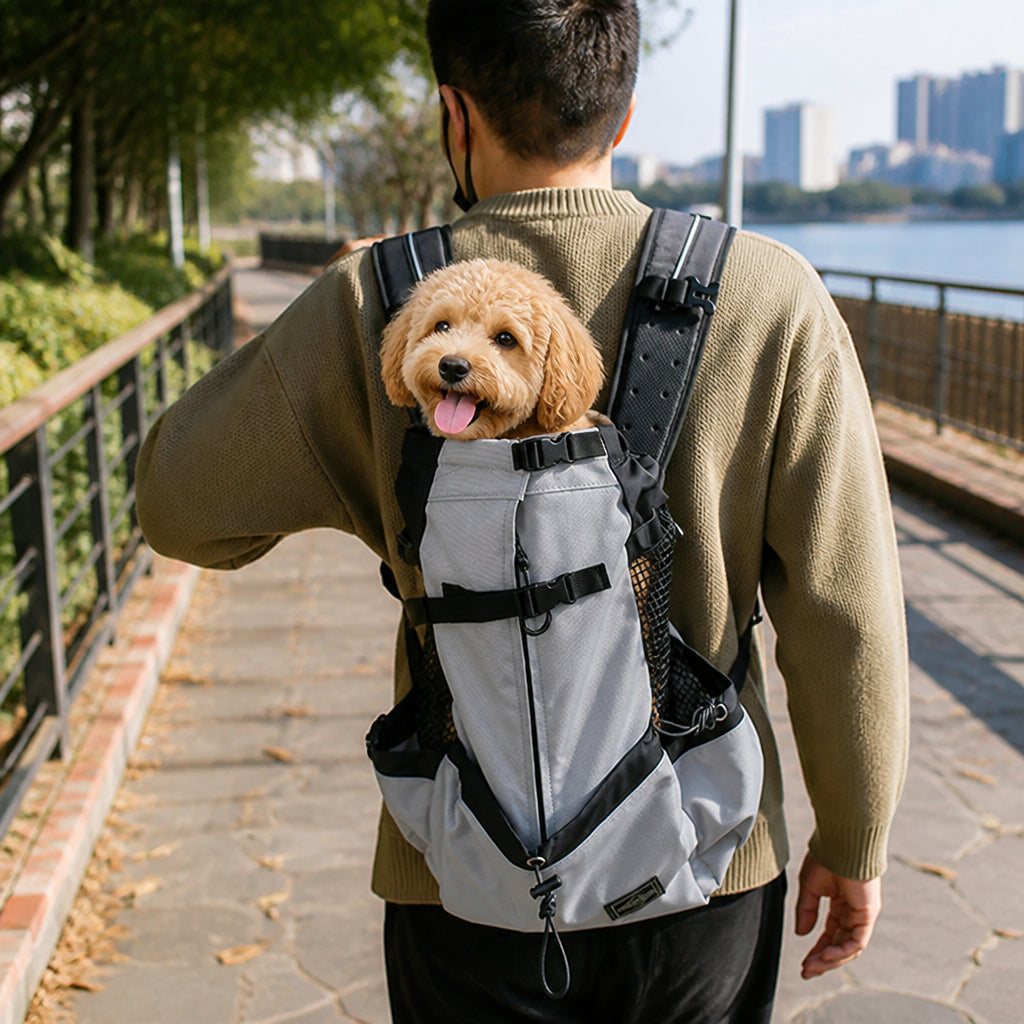 Petmarlow Breathable Mesh & Lightweight Dog Backpack Carrier
