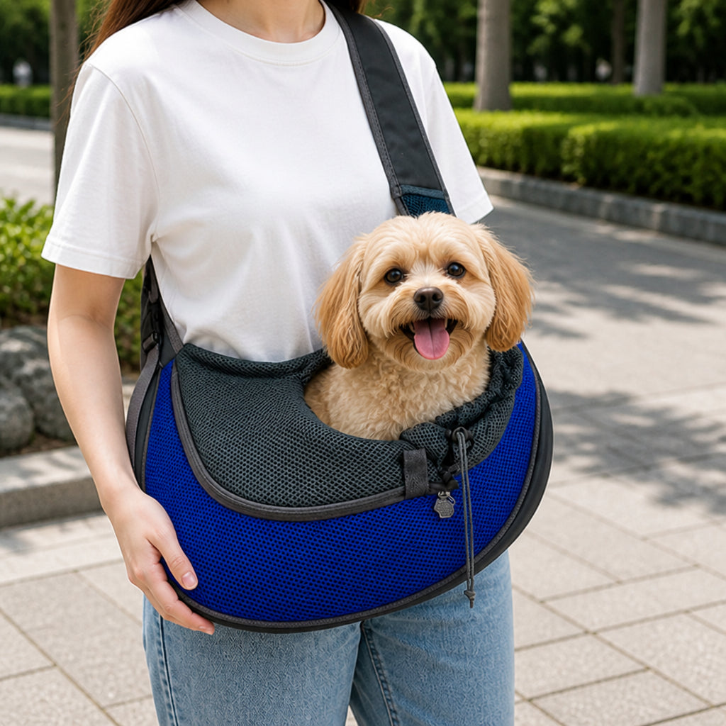 DogBedHouse Breathable Mesh & Sponge-Padded Sling Carrier – view 4