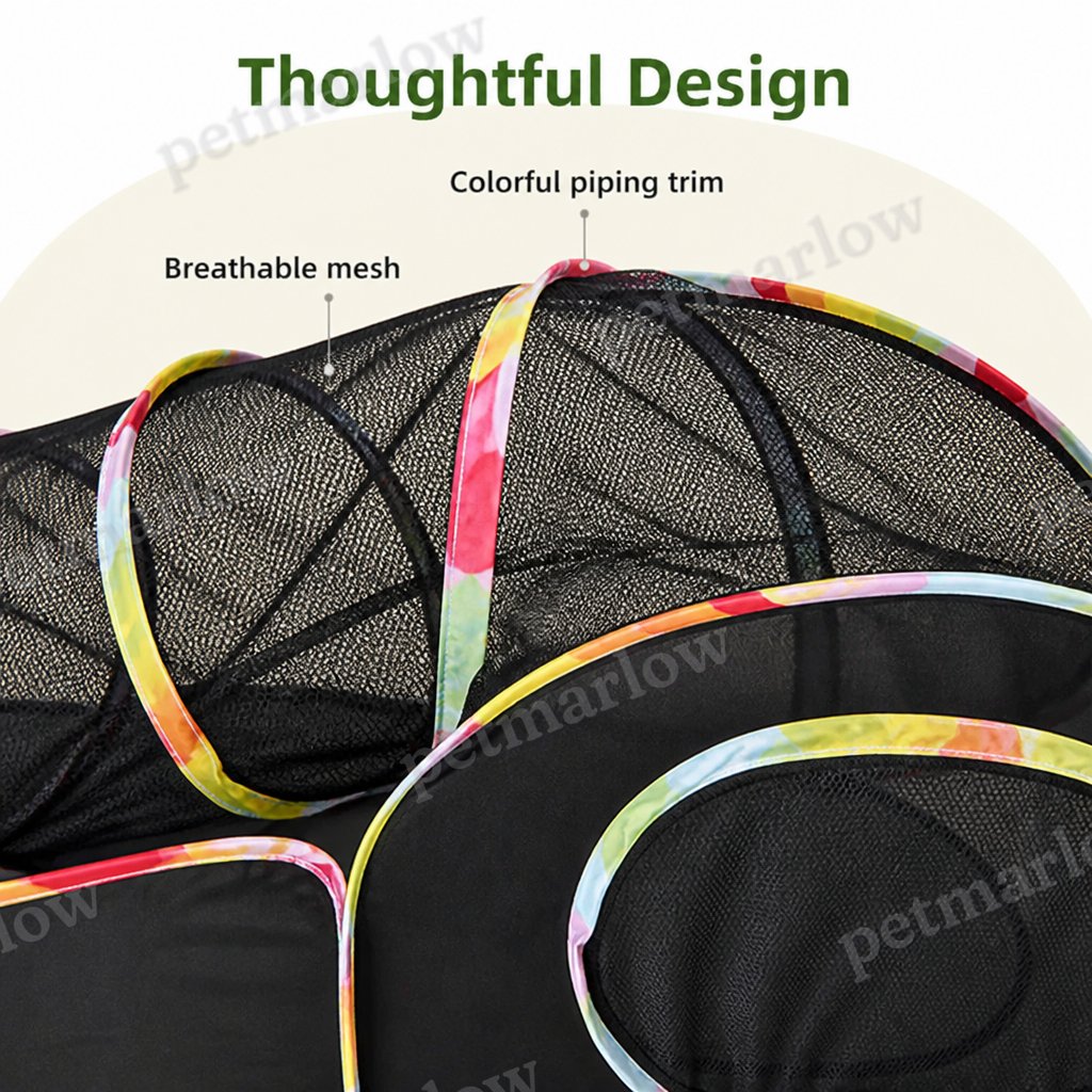 Petmarlow Breathable Mesh & Waterproof Cat Playpen (Pop-Up Tent & Tunnel) – view 4