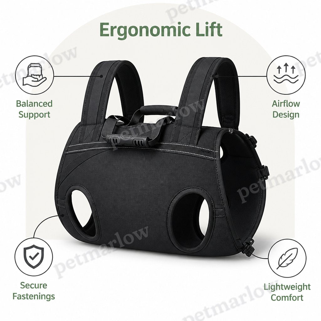 Petmarlow Breathable Oxford Cloth & Padded Straps Dog Carrier Backpack – view 3