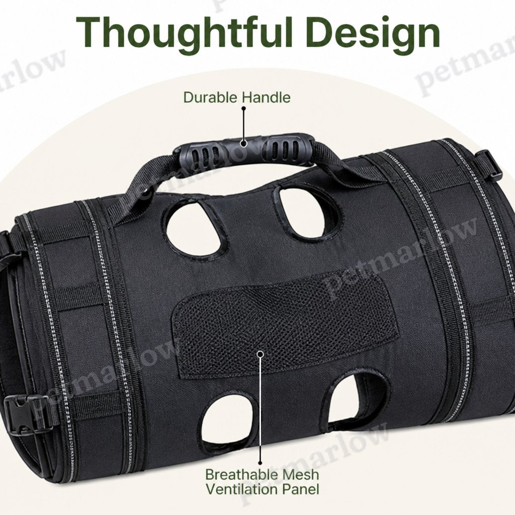 Petmarlow Breathable Oxford Cloth & Padded Straps Dog Carrier Backpack – view 5