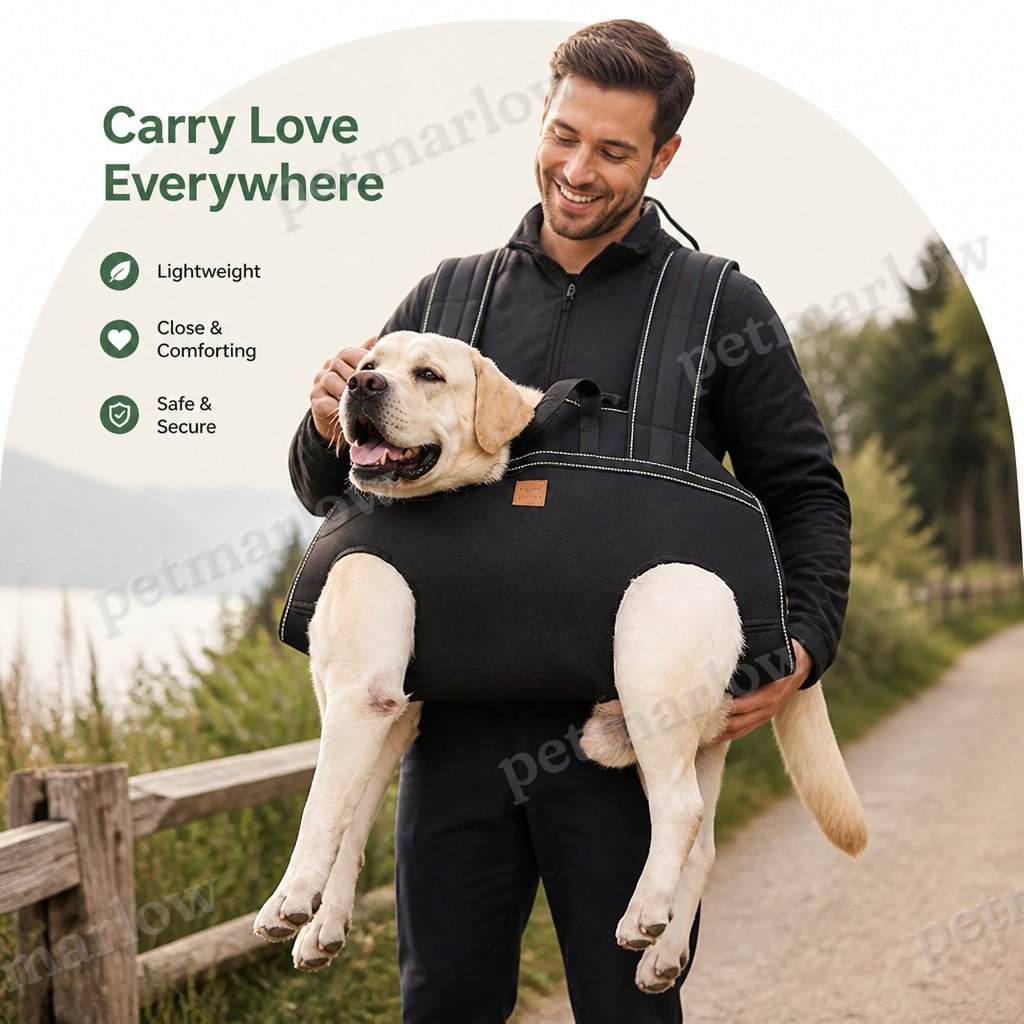 Petmarlow Breathable Oxford Cloth & Padded Straps Dog Carrier Backpack – view 6
