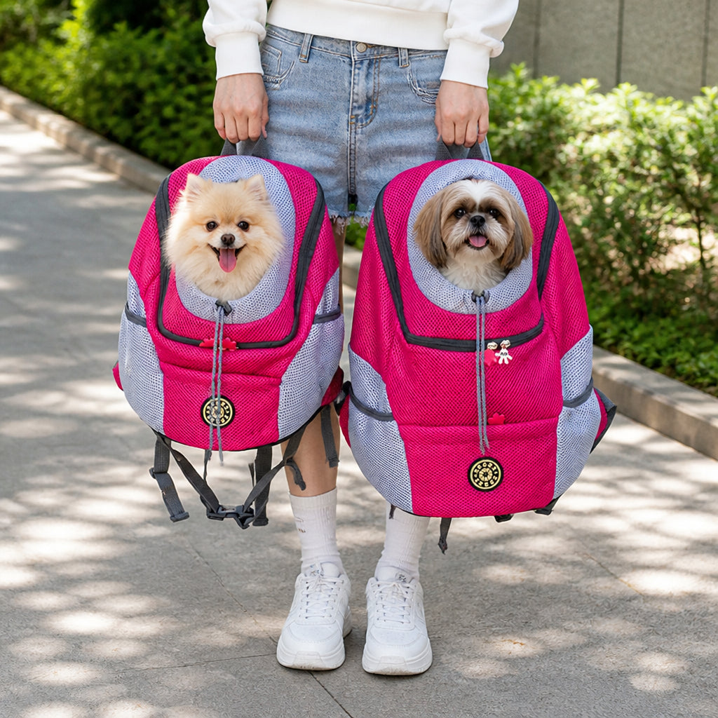 Petmarlow Breathable Padded Hands-Free Backpack Carrier