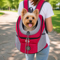 Petmarlow Breathable Padded Hands-Free Backpack Carrier – Red / S (11.8 × 13.4 × 6.3 in)