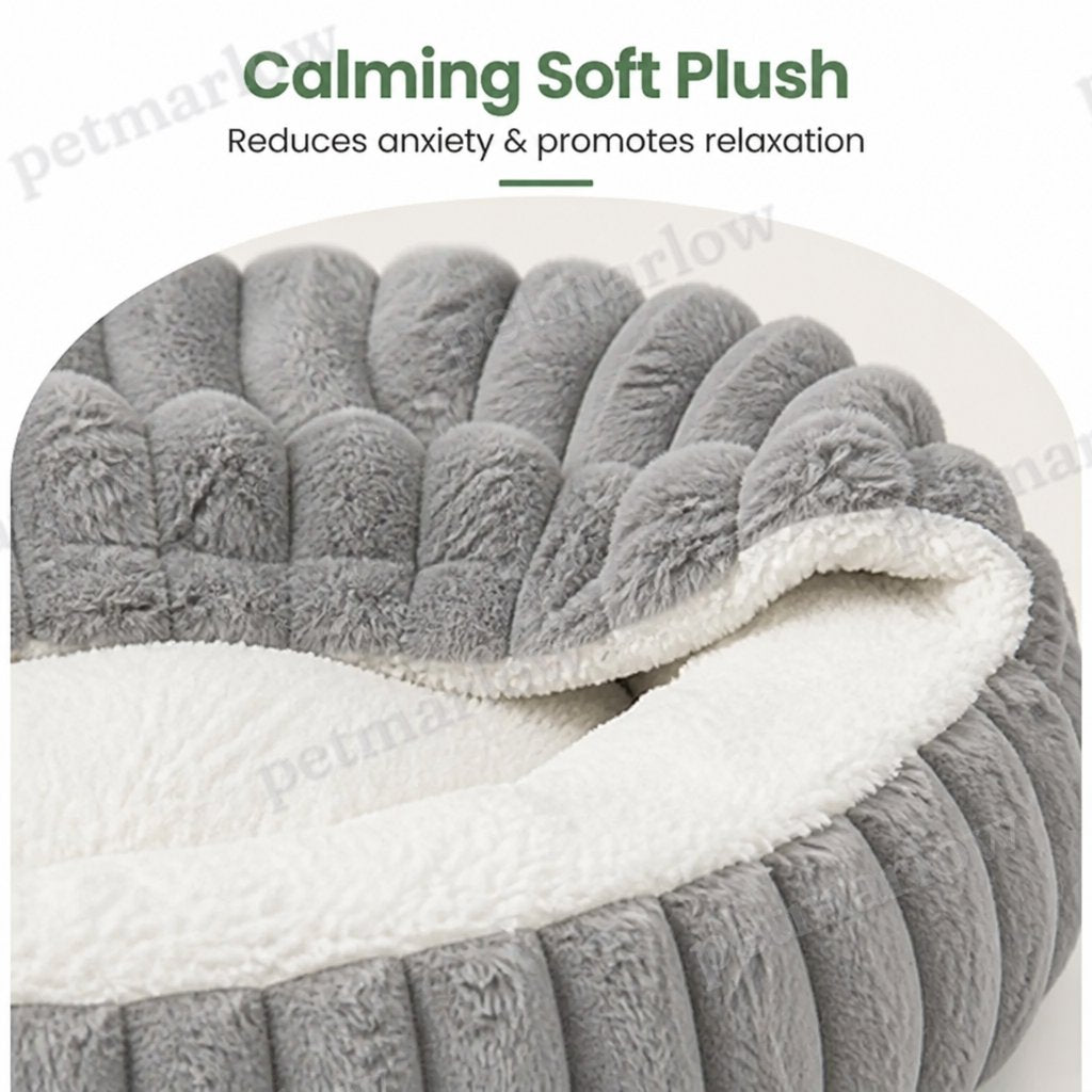 Petmarlow Calming Hooded & Non-Slip Pet Bed (For Cats & Small Dogs) – view 6
