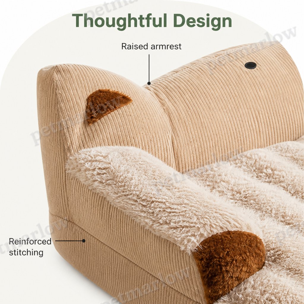 Petmarlow Calming Washable & Non-Slip Sofa Bed (Removable Cover) – view 6