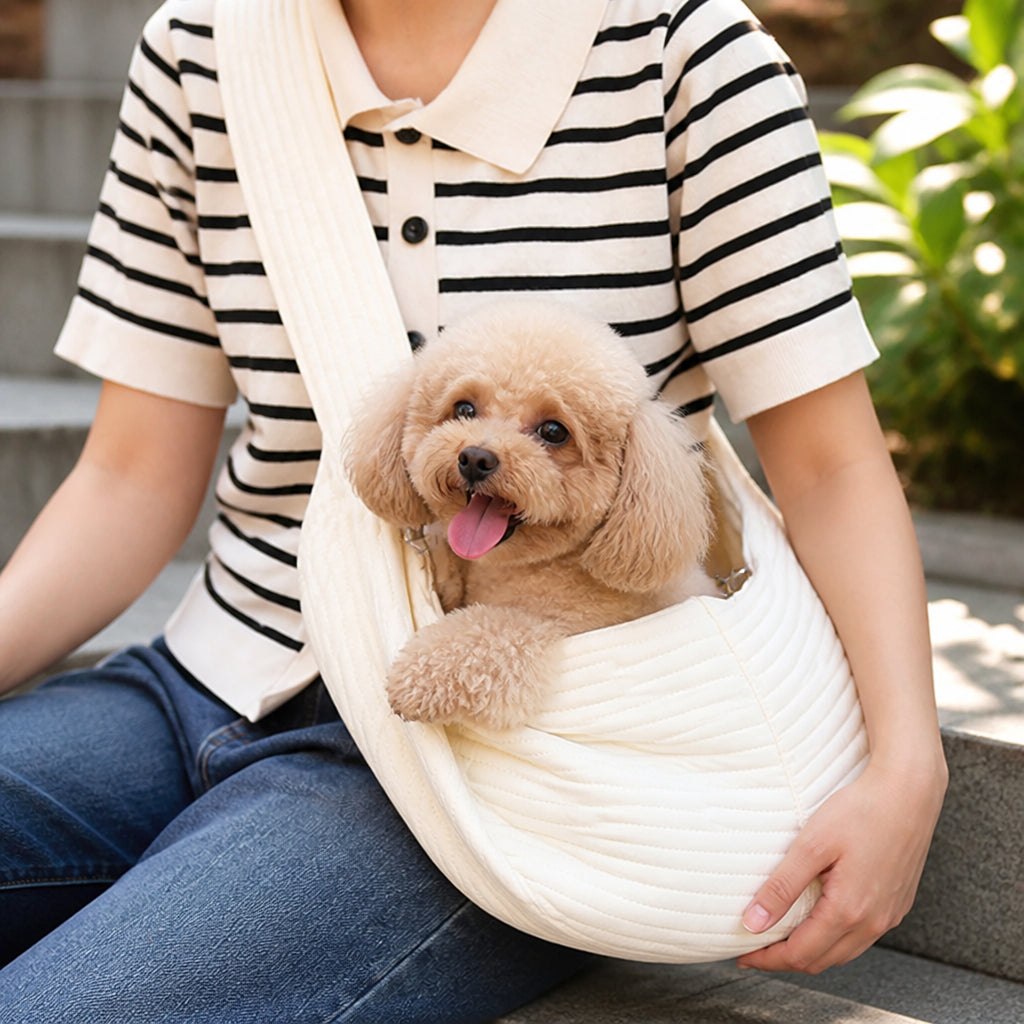 Petmarlow Canvas Breathable Crossbody Sling Carrier
