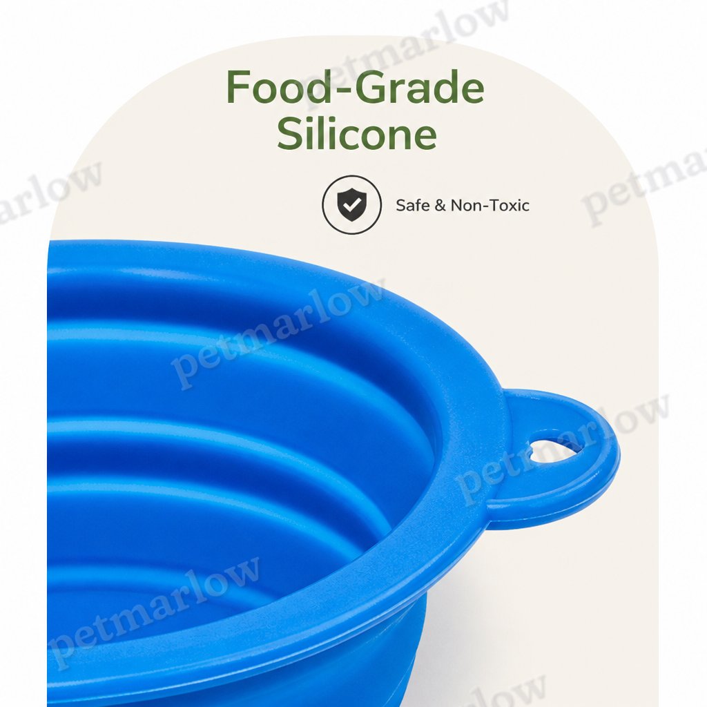 Petmarlow Collapsible Silicone & Travel-Friendly Dog Bowl – view 5