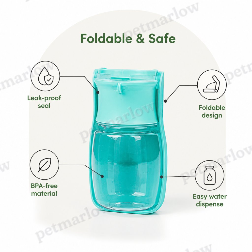 Petmarlow Compact & Collapsible Pet Water Bottle – view 4
